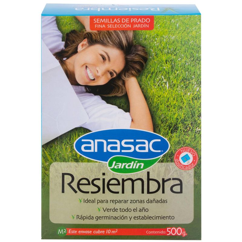 ANASAC - Semilla de Pasto Mezcla Resiembra 500 gr Caja