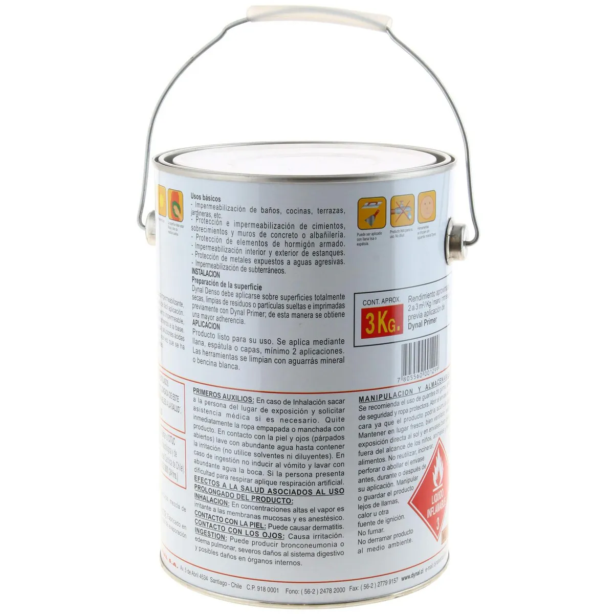 DYNAL - Galón 3 lt. Impermeabilizante superficial Dynal Denso