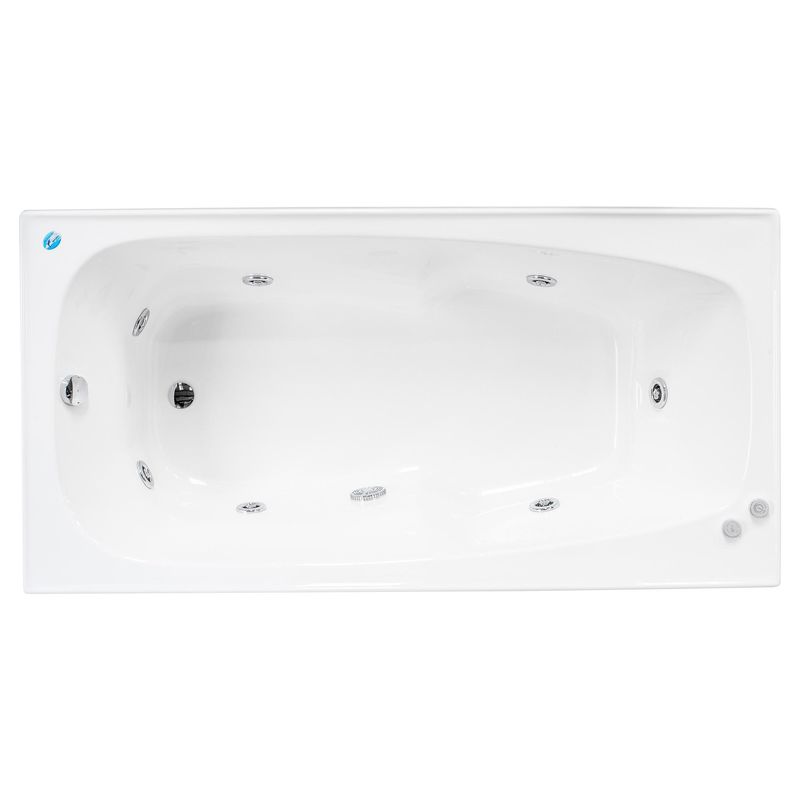 NORGLAS - Tina Hidromasaje 340 sea 7 jets izquierda 183x91x42 cm