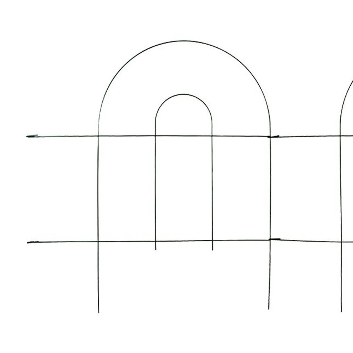 ERGO - Reja Plegable Metal 2.45x0.45 metros Verde