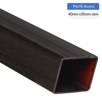 Perfil Rectangular Acero 40x1.5 mm 6 m