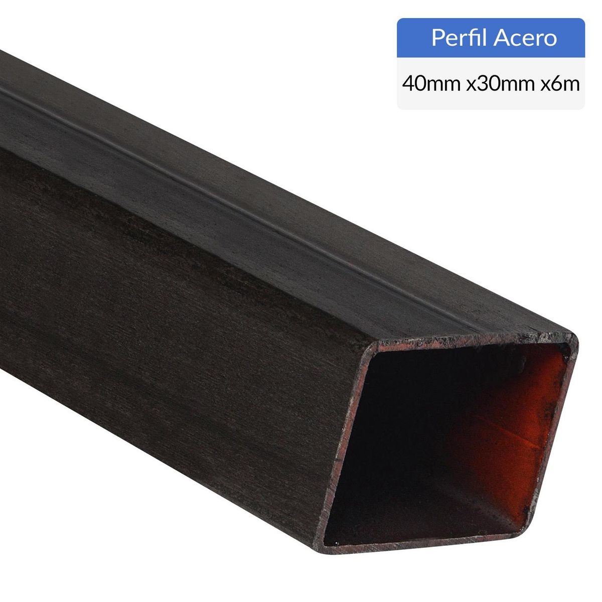 GENERICO - Perfil Rectangular Acero 40x30x1,5 mm 6 m