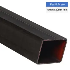 GENERICO - Perfil Rectangular Acero 40x30x1,5 mm 6 m