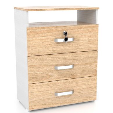 Cmoda 3 cajones DVD 60x36x80 cm rove.