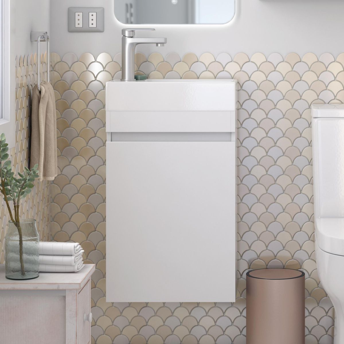 Mueble baño lavamano 41x22x69 cm, marca SENSI DACQUA - Foto Principal