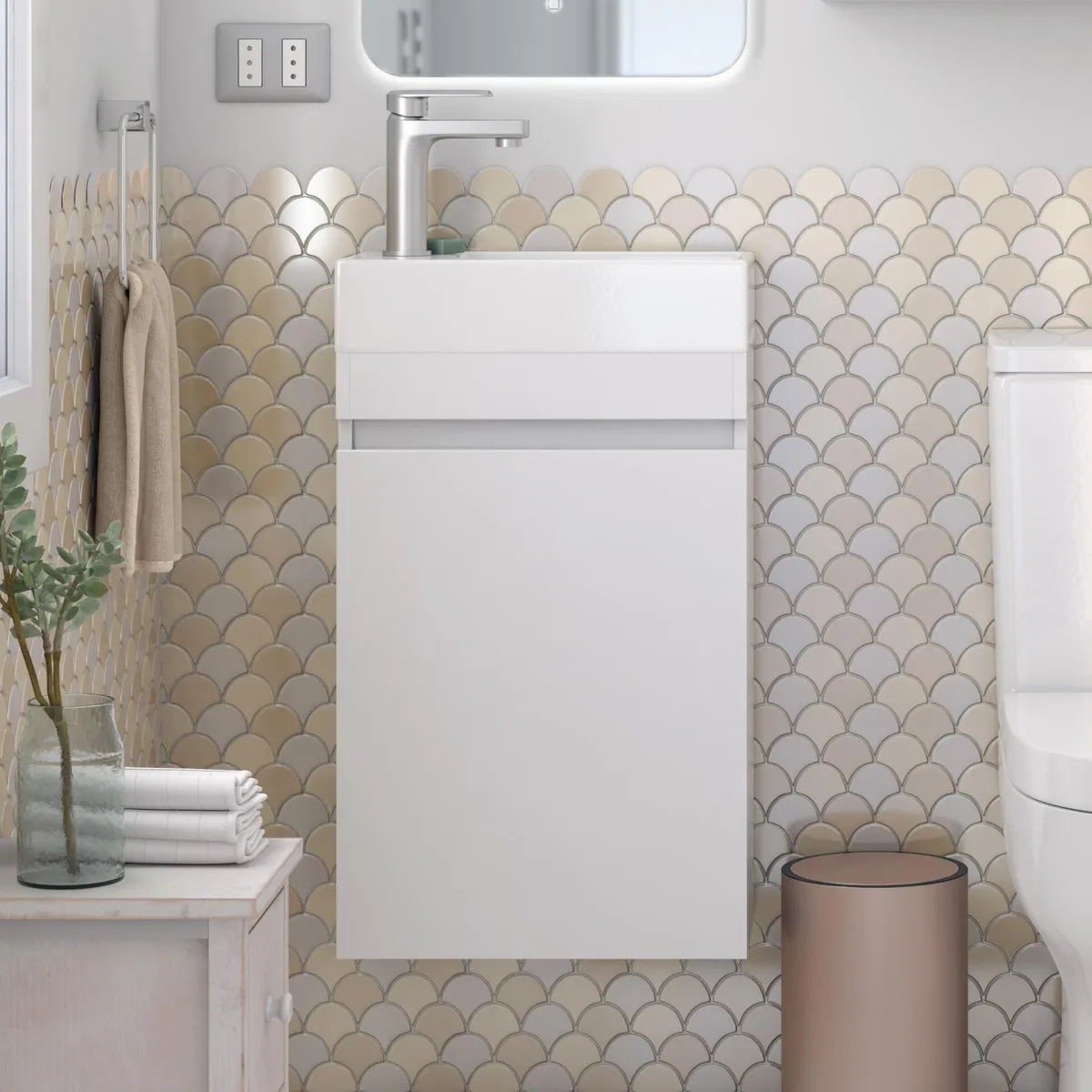 Mueble baño lavamano 41x22x69 cm, marca SENSI DACQUA - Foto Principal