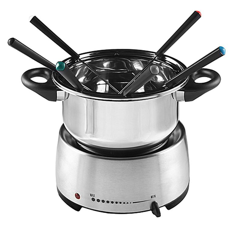 WURDEN Máquina Fondue Eléctrica 1 Litro Con 8 Tenedores Y Tapa