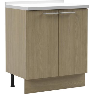 Mueble base 2 puertas cubierta.