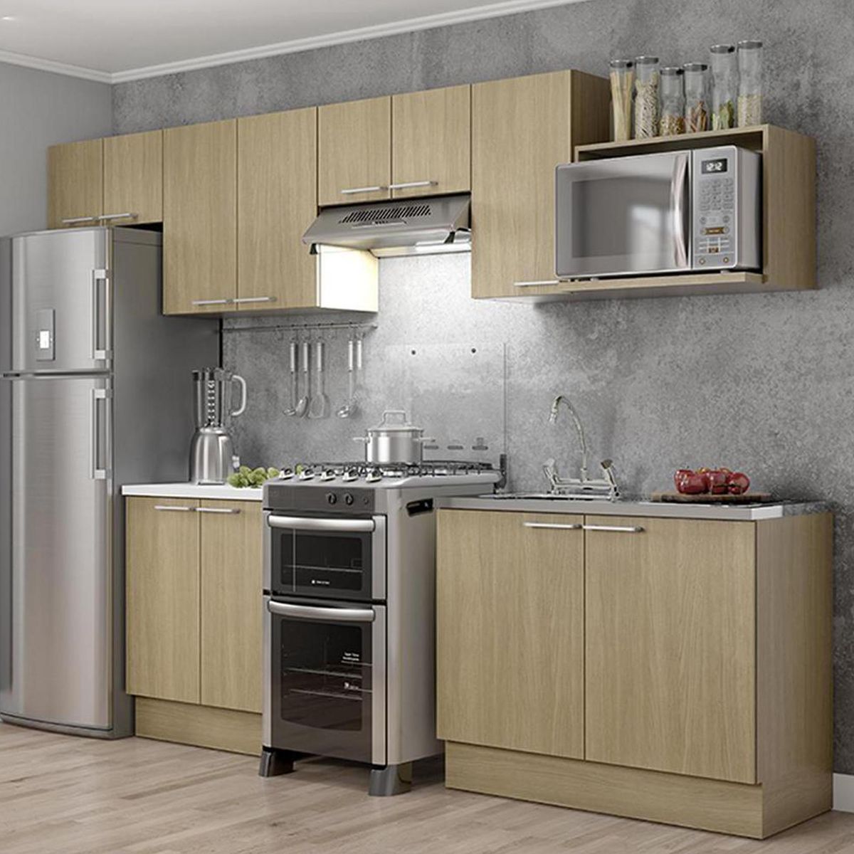 JUST HOME COLLECTION - Mueble base 2 puertas sin cubierta