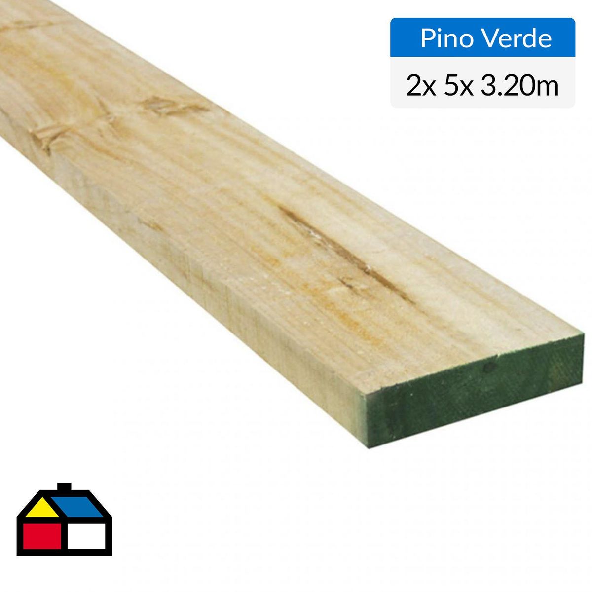 GENERICO - Pino Dimensionado Verde 2x5 3,2 m