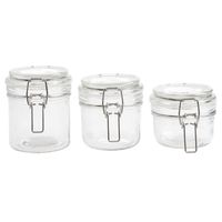 Set 3 Frascos Vidrio 215 ml