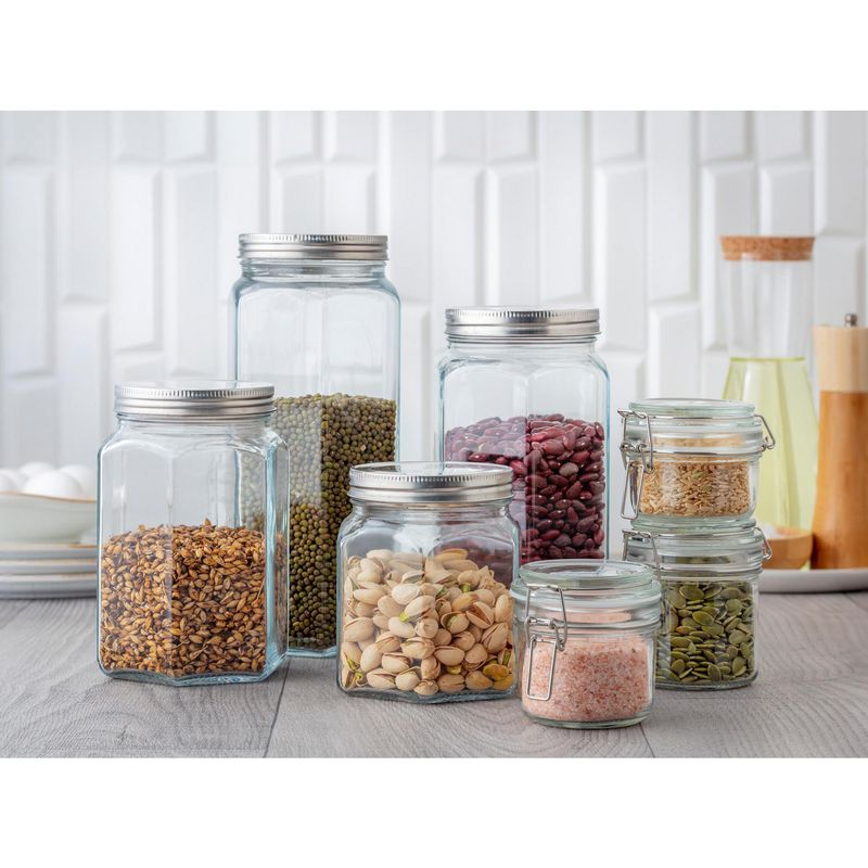 JUST HOME COLLECTION - Set de 3 Frascos Vidrio 215 ml