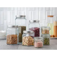 JUST HOME COLLECTION - Set de 3 frascos vidrio