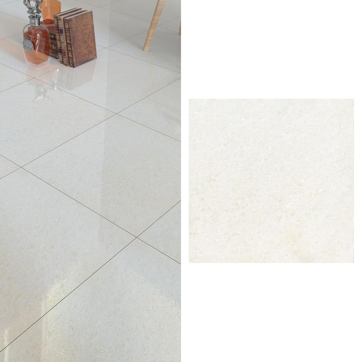 HOLZTEK - Porcelanato 60x60 cm Crystal Blanco 1.44 m2