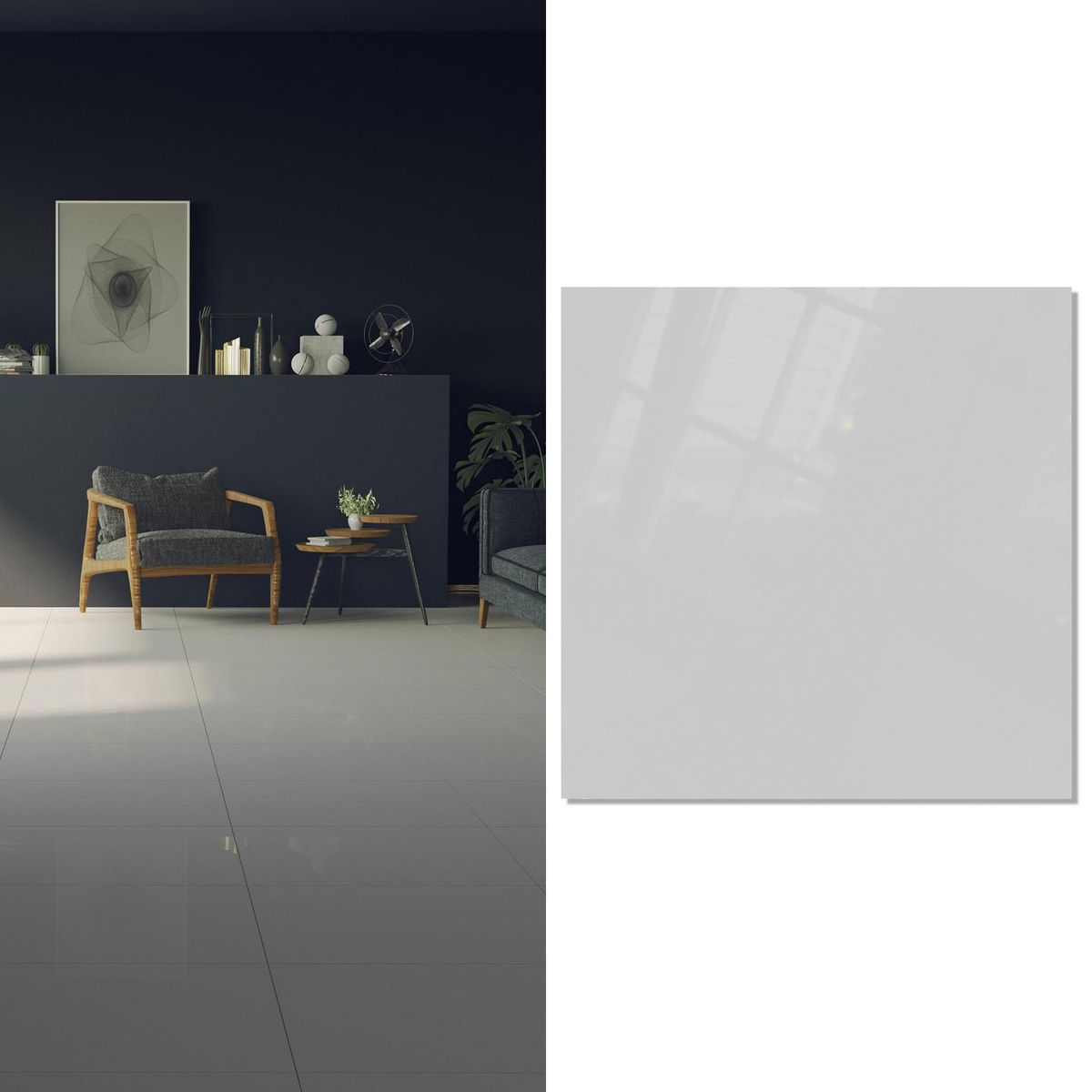 HOLZTEK - Porcelanato 60x60 cm AK6603 Gris 1.44 m2