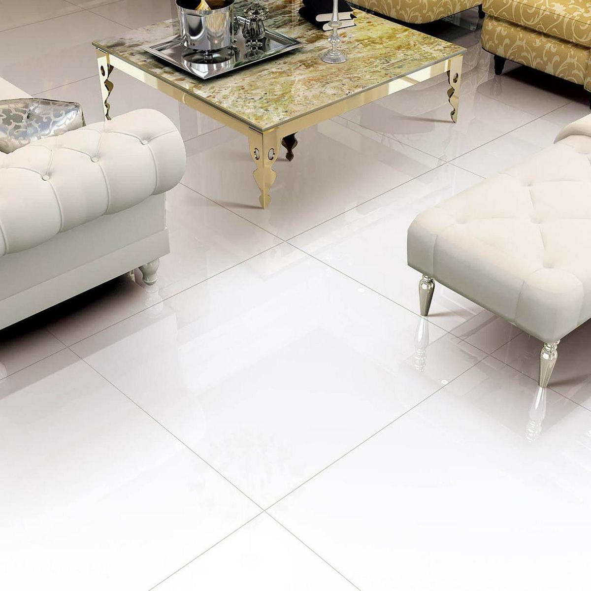 HOLZTEK - Porcelanato 80x80 cm HAS800 Blanco 1.92 m2