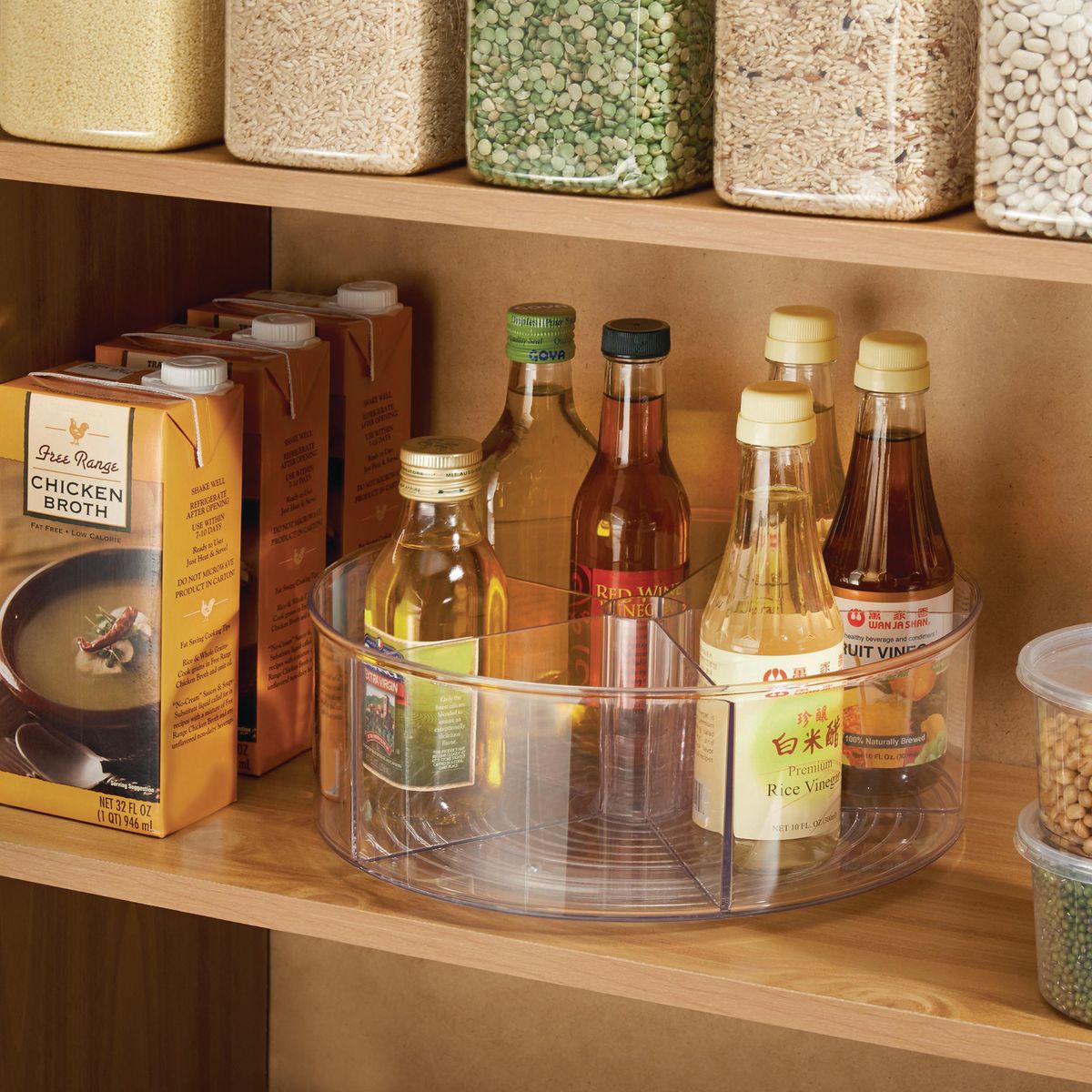 INTERDESIGN - Organizador redondo con divisiones