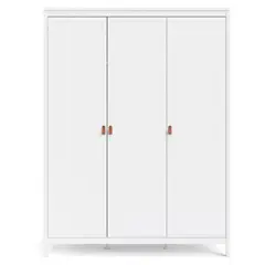 TVILUM - Clóset 3 Puerta(s) 5 Repisa(s) 149,8xx58,4 cm Blanco