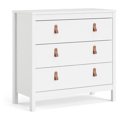 Imagen 2 del producto Cómoda 3 Cajón 82,1x79,7x38,4 cm Blanco