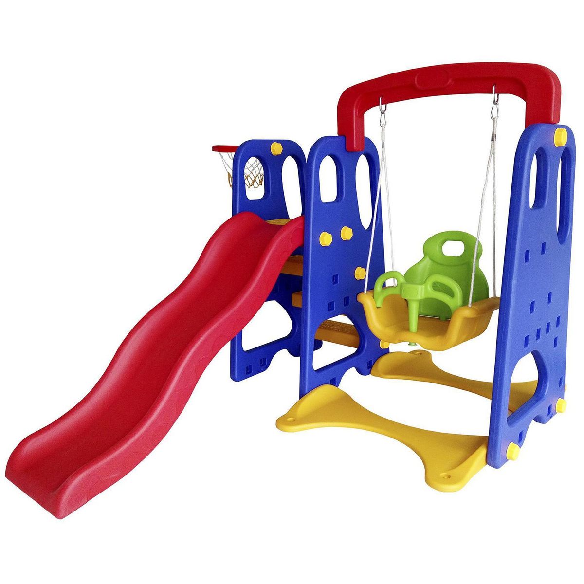 SCOOP - Columpio resbalín y aro 3 en 1