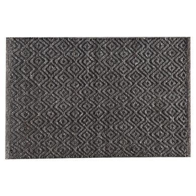 Alfombra Bazar Rombo 60x110 cm negro
