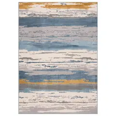 JUST HOME COLLECTION - Alfombra Lineas 120x170 cm Polipropileno Azul Claro