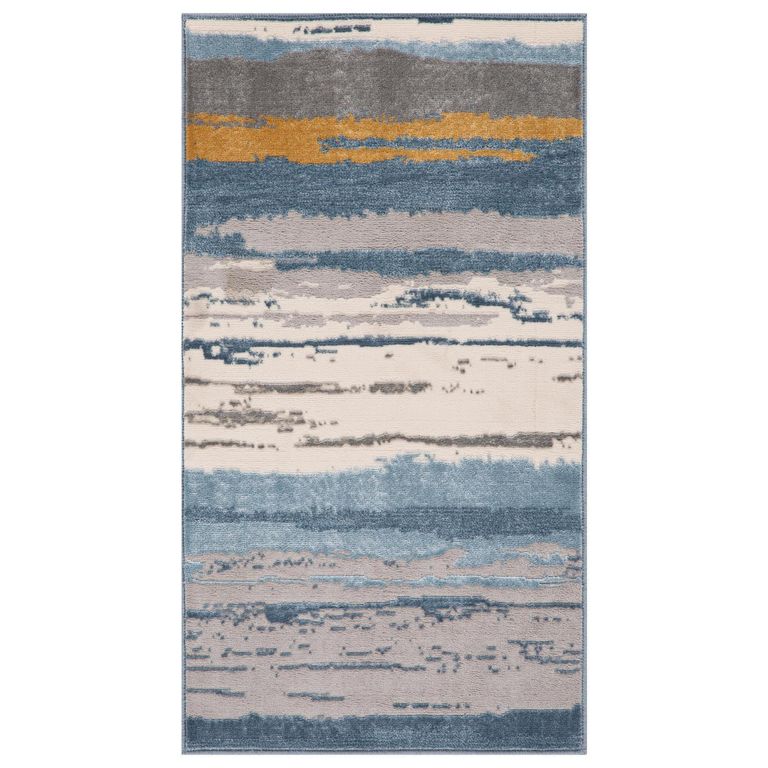 Alfombra Lineas 60x110 cm Polipropileno Azul Claro | Sodimac Chile