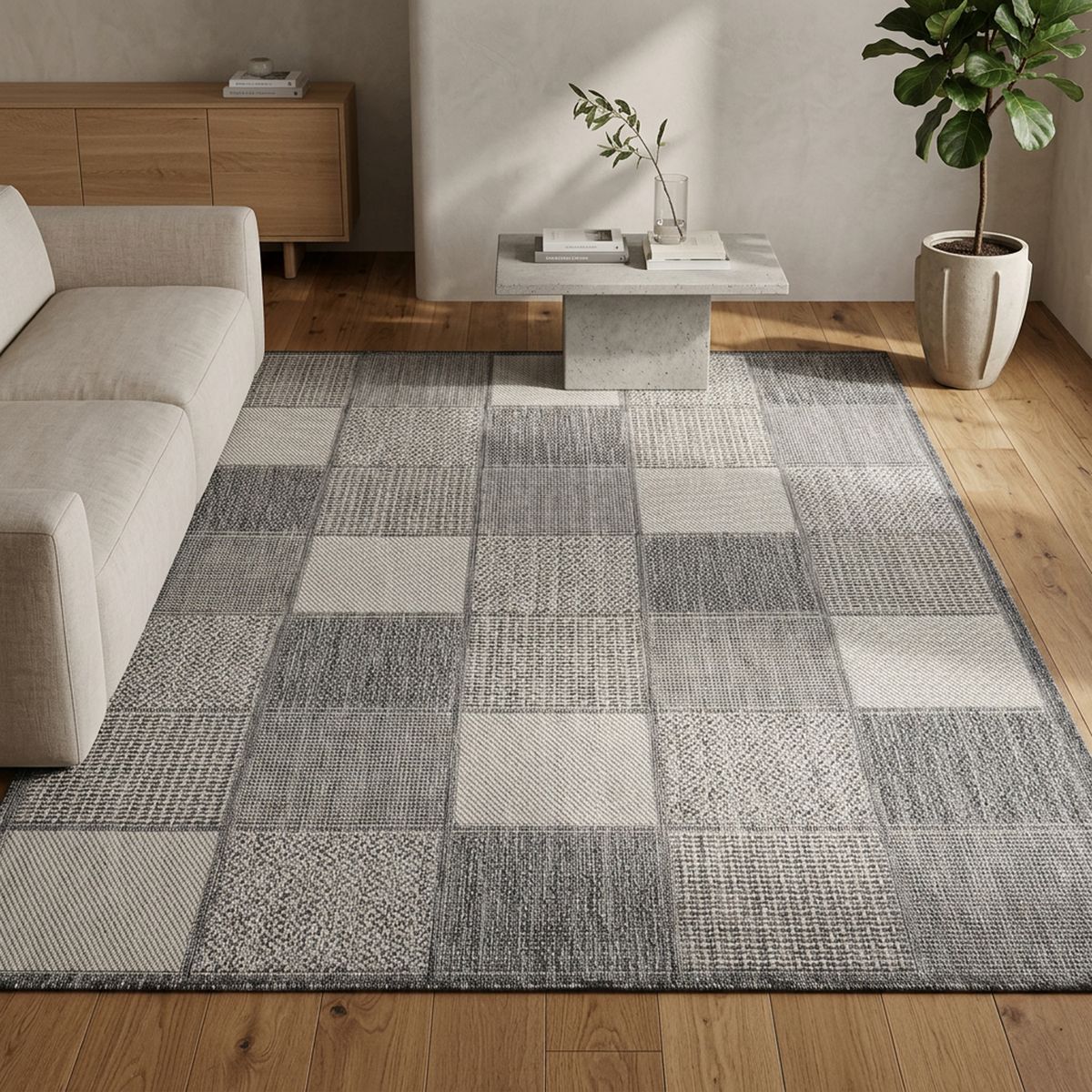 JUST HOME COLLECTION - Alfombra Living Express Gris