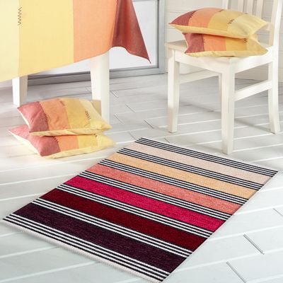 Imagen 2 del producto Bajada de Cama Laos 85x85 cm Poliéster Burdeo