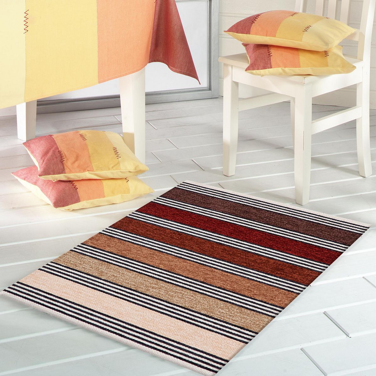 JUST HOME COLLECTION - Bajada de Cama Laos 85x85 cm Poliéster Café