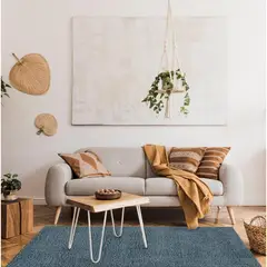 JUST HOME COLLECTION - Alfombra 133x200 cm celeste