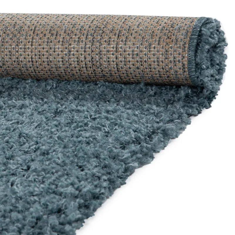 JUST HOME COLLECTION - Alfombra Shaggy 133x200 cm Azul Claro Lilashag