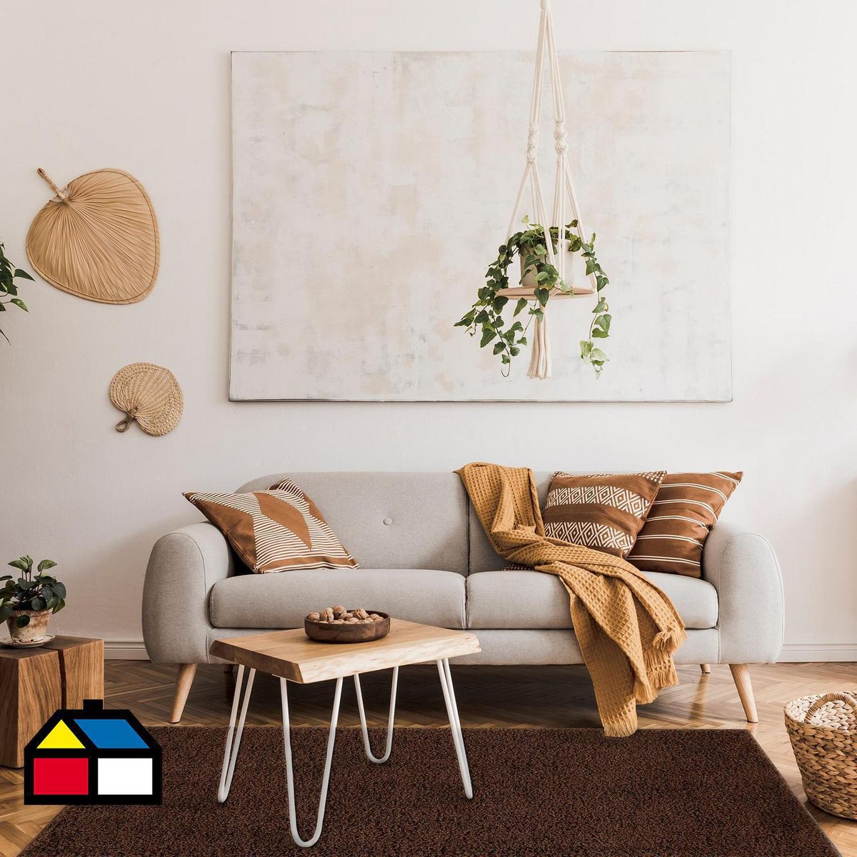 JUST HOME COLLECTION - Alfombra 133x200 cm café