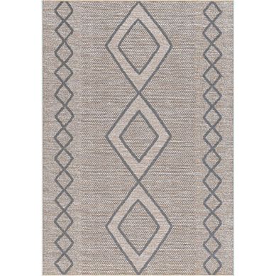 Alfombra mira Rombo 60x110 cm indoor&outdoor gris