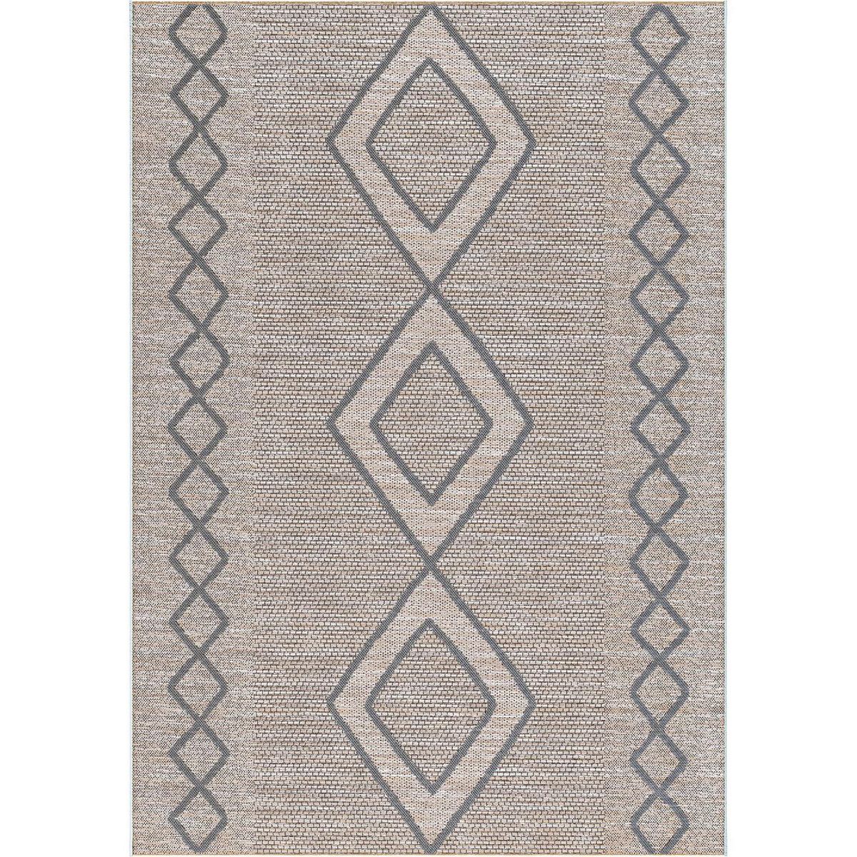 JUST HOME COLLECTION - Alfombra Rombo 60x110 cm Polipropileno Gris