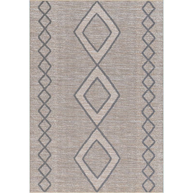 JUST HOME COLLECTION - Alfombra Rombo 60x110 cm Polipropileno Gris