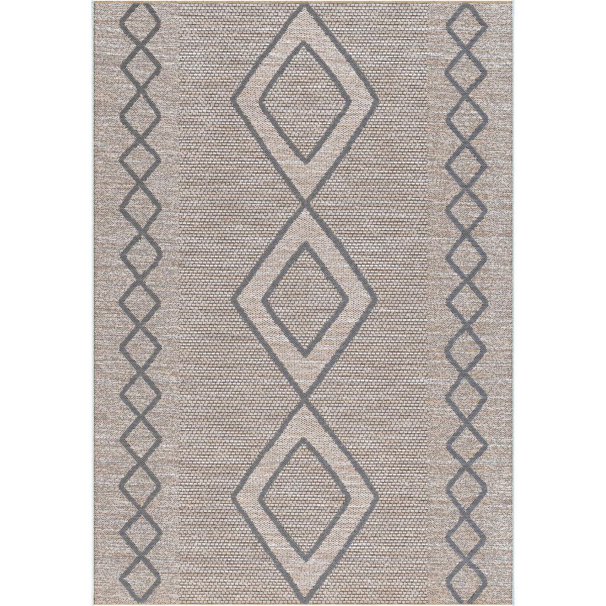 JUST HOME COLLECTION - Alfombra Rombo 120x170 cm Polipropileno Gris