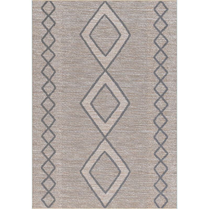 JUST HOME COLLECTION - Alfombra mira Rombo 160x230 cm indoor&outdoor gris