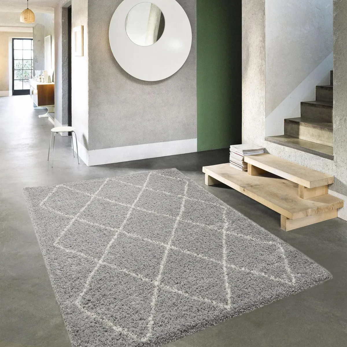 JUST HOME COLLECTION - Alfombra Gipsy 160x230 cm Polipropileno Gris