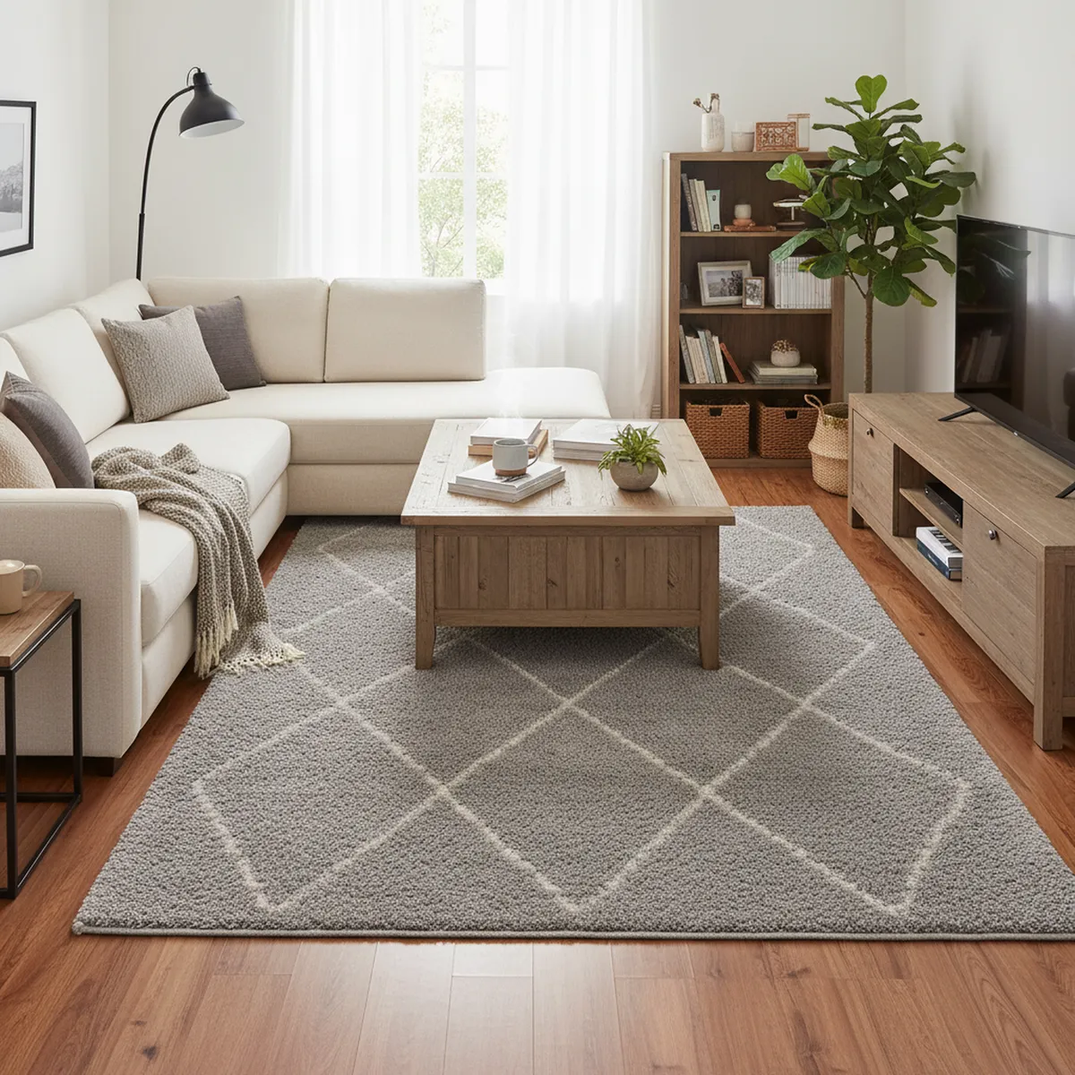 JUST HOME COLLECTION - Alfombra Gipsy 160x230 cm Polipropileno Gris