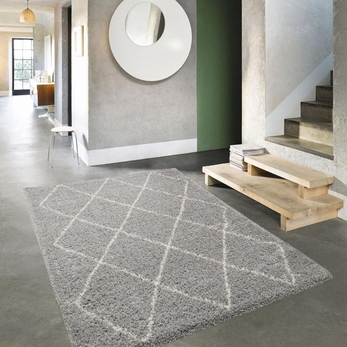 JUST HOME COLLECTION - Alfombra Grande Gipsy 200x290 cm Polipropileno Gris