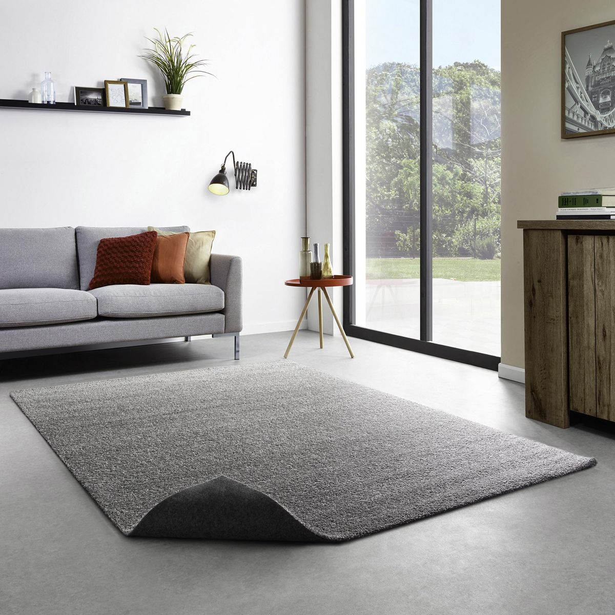 JUST HOME COLLECTION - Alfombra Dolce 160x230 cm Polipropileno Gris