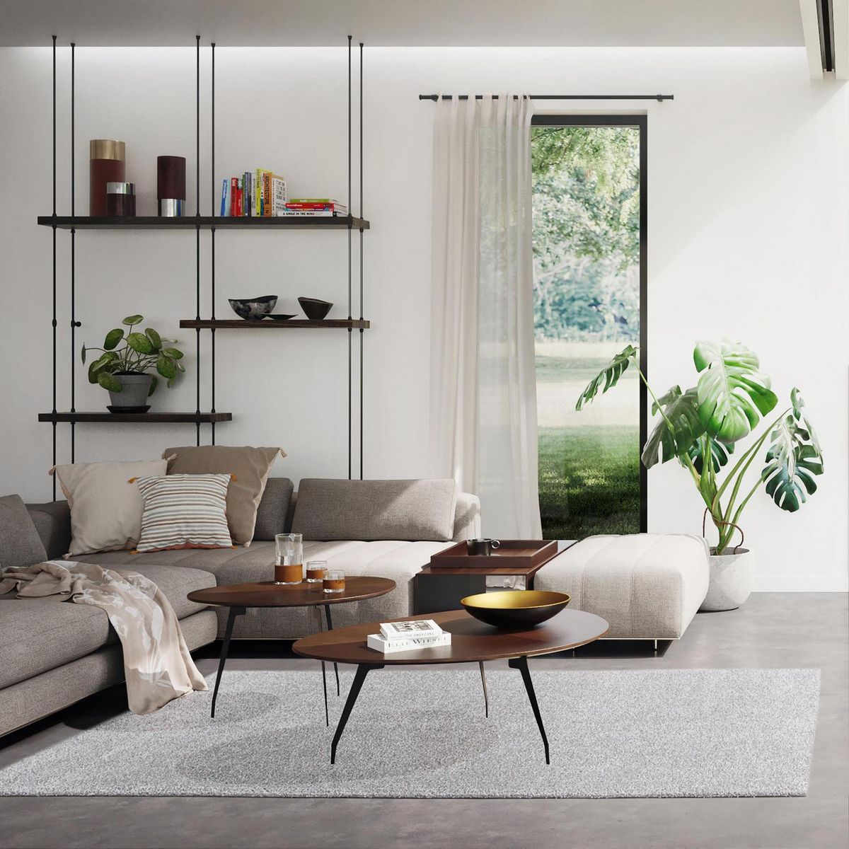 JUST HOME COLLECTION - Alfombra Grande Dolce 200x290 cm Polipropileno Café