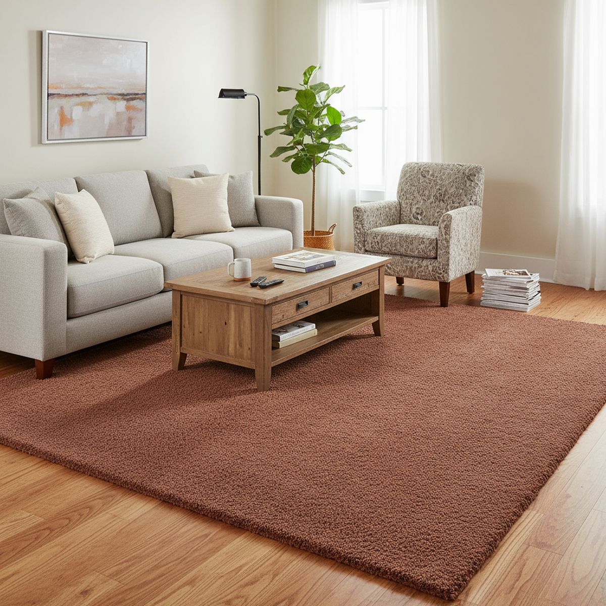 JUST HOME COLLECTION - Alfombra Dolce 120x170 cm Polipropileno Rojo