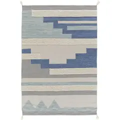 JUST HOME COLLECTION - Alfombra visión 120x170 cm azul/gris