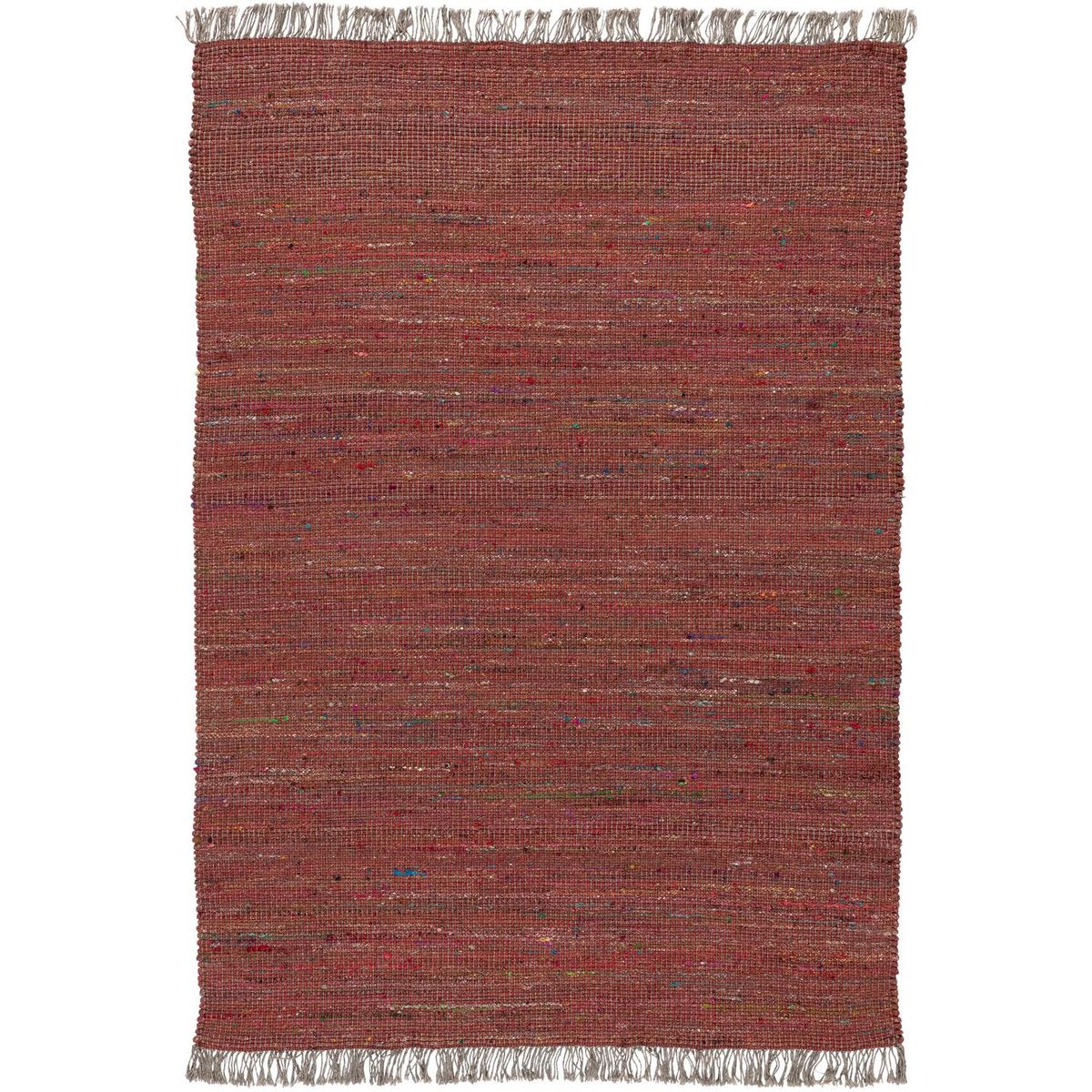 JUST HOME COLLECTION - Alfombra Revibe 160x230 cm Poliéster Burdeo