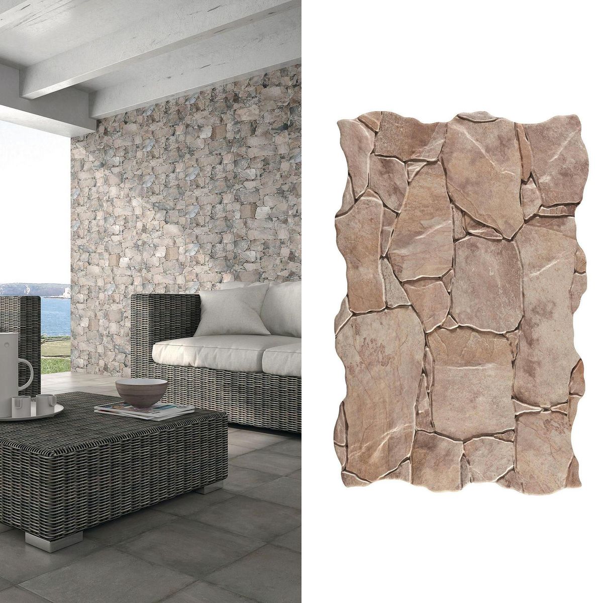 PAMESA - Cerámica 34x50 cm Britania Arena Arena 1.5 m2