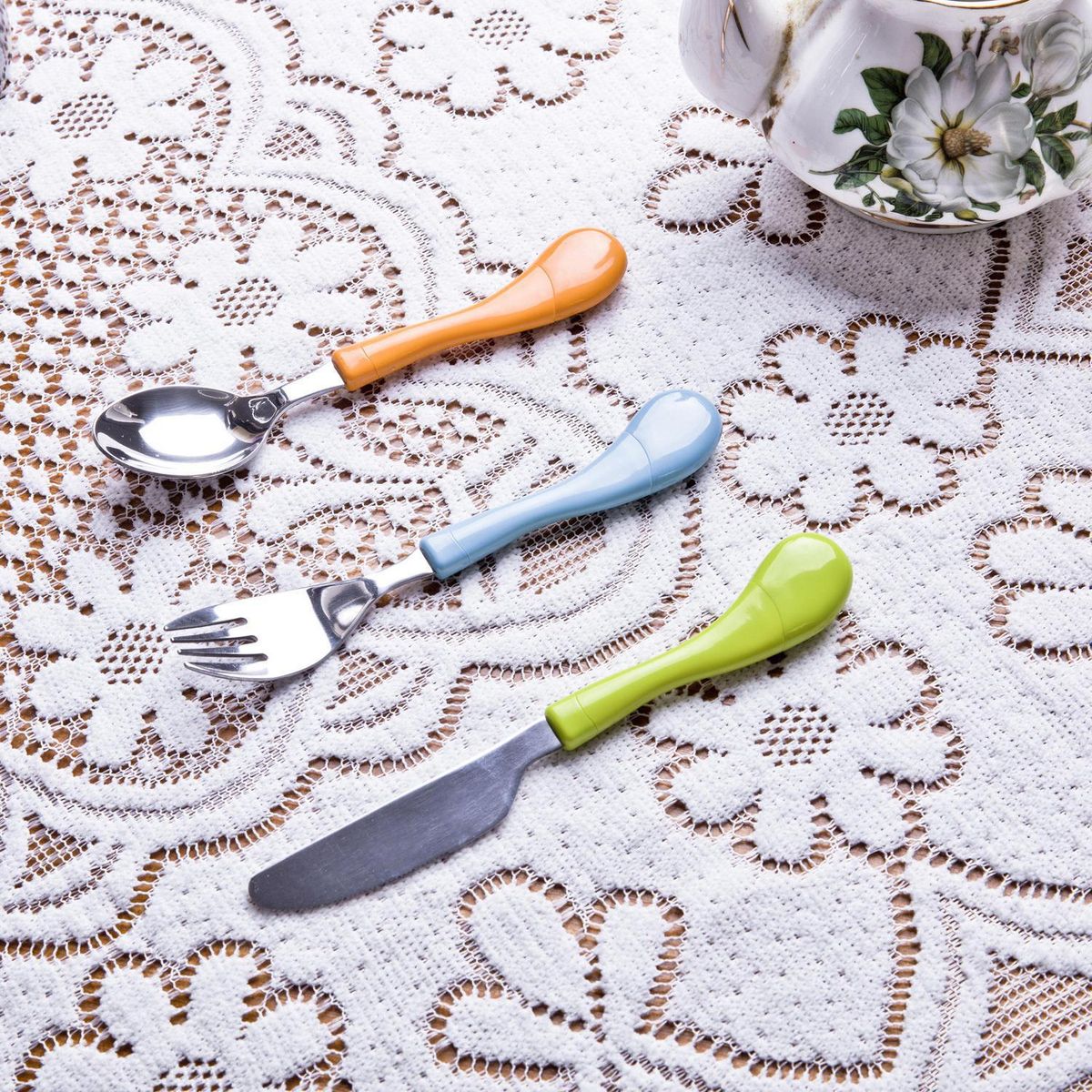 JUST HOME COLLECTION - Set de Cubiertos Just Home Collection para Niños 3 Piezas