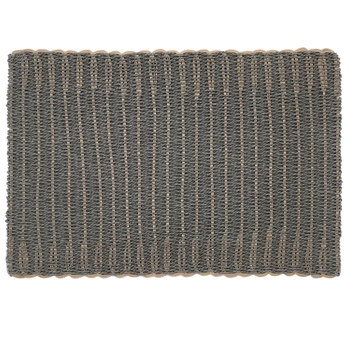 JUST HOME COLLECTION - Individual tejido mimbre gris