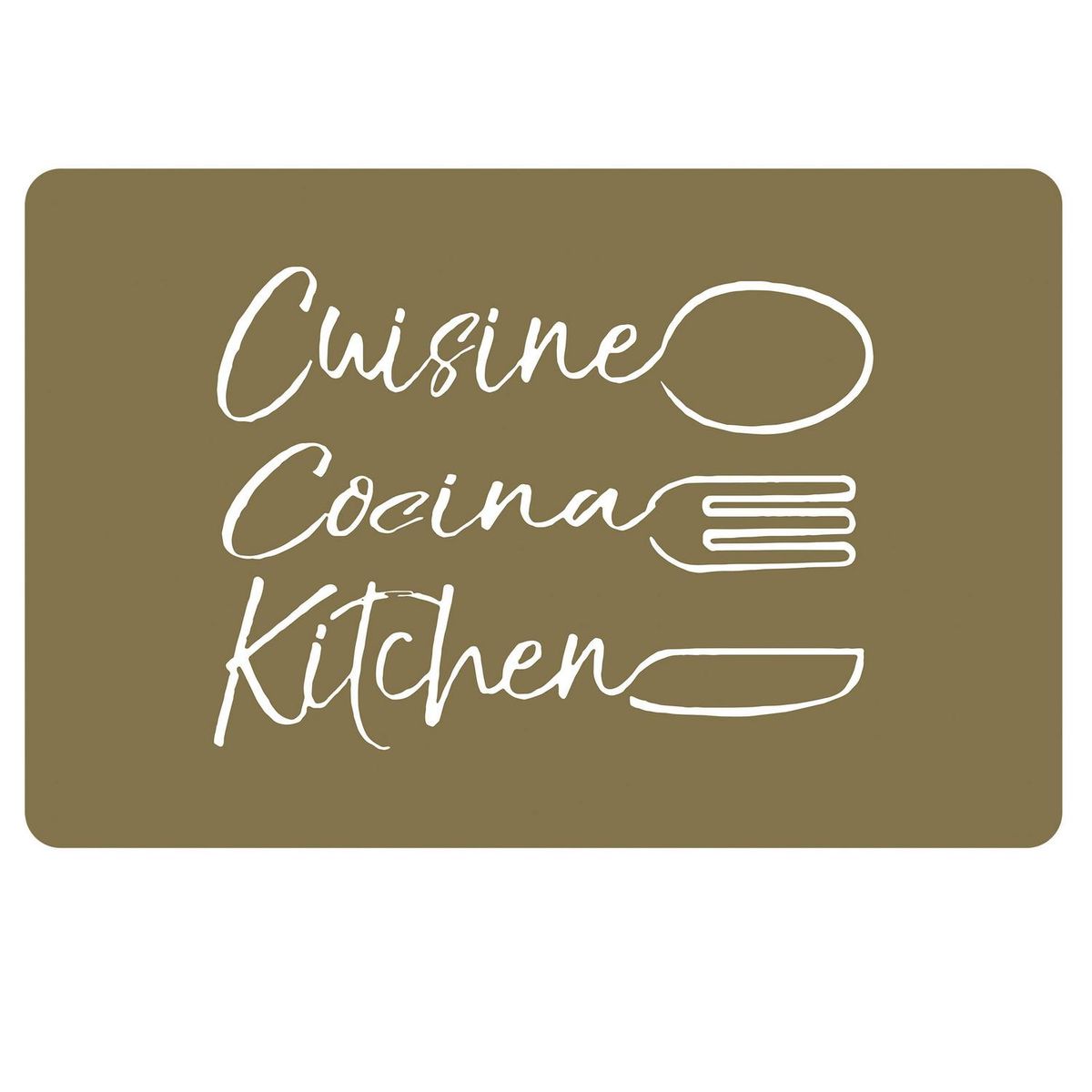 JUST HOME COLLECTION - Individual PVC cocina dorado